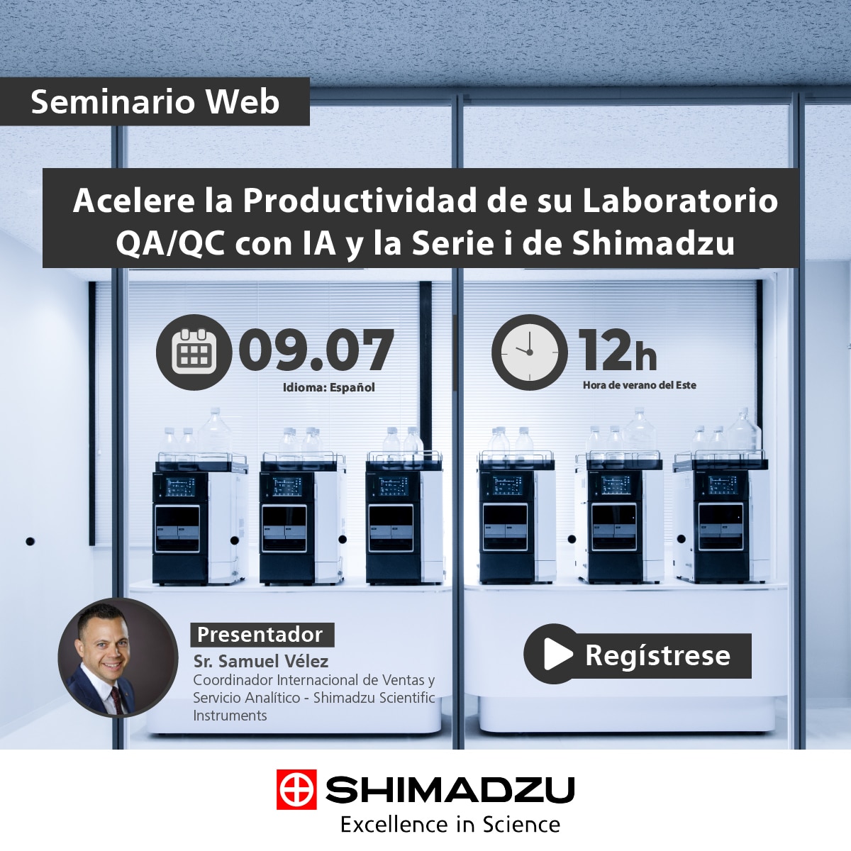 Acelere la Productividad de su Laboratorio QA/QC con IA y la Serie i de Shimadzu
